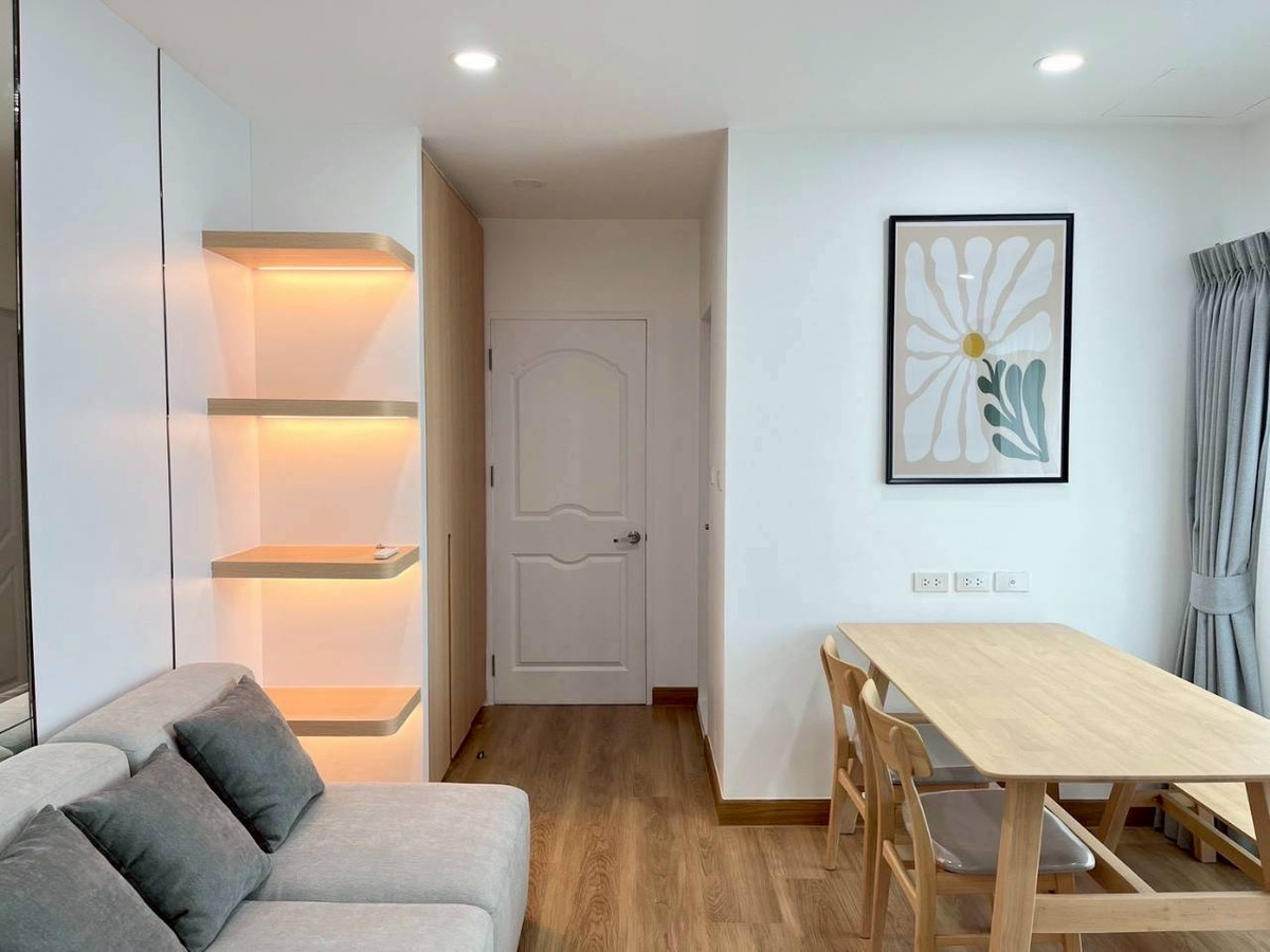 For RentCondoSiam Paragon ,Chulalongkorn,Samyan : Minimal Style // New Room Baan Kasemsan1  1bed 46 Sqm Fullyfurnish 25,000-