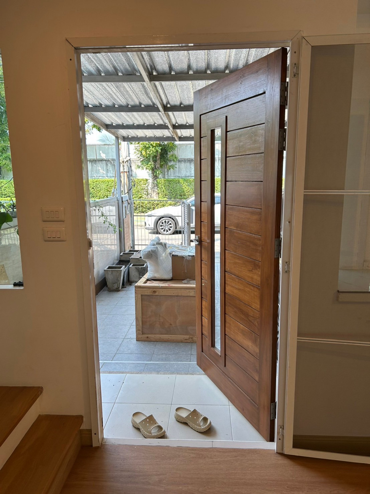 For SaleTownhomePattanakan, Srinakarin : 3-story townhouse for sale, Baan Mai Village, Rama 9, Krungthep Kreetha (S03-1977S)