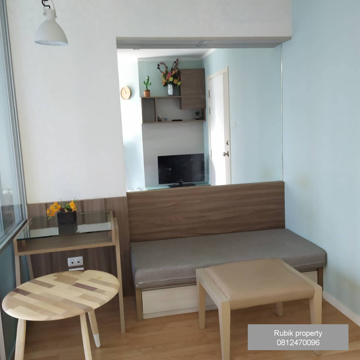 For RentCondoOnnut, Udomsuk : RB1436 🌟 Condo for rent - Lumpini Sukhumvit 77/2 (Phase 2), cool room, good wind, beautiful view, ready to move in.