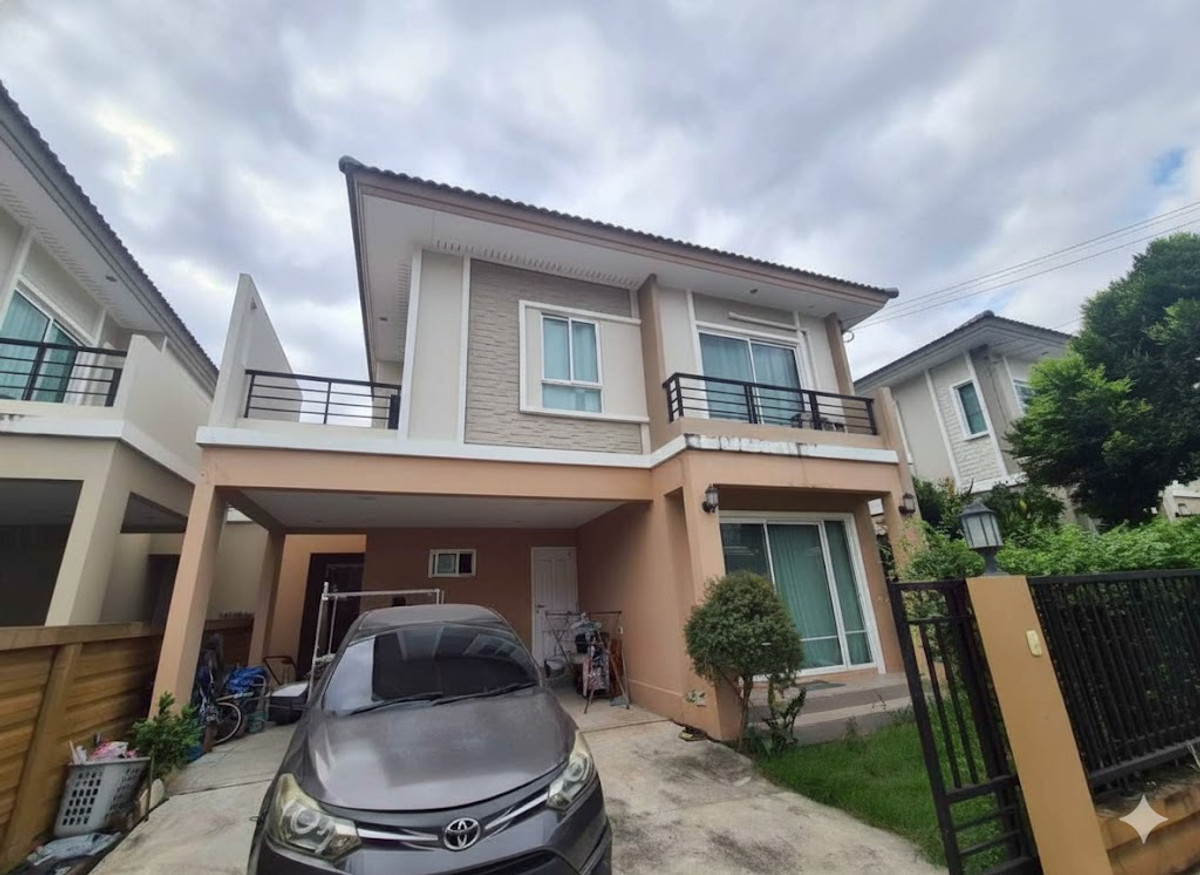 For RentNonthaburi, Bang Yai, Bangbuathong : For rent, semi-detached house, detached house style, Passorn Pride Village, Pinklao - Wongwaen.