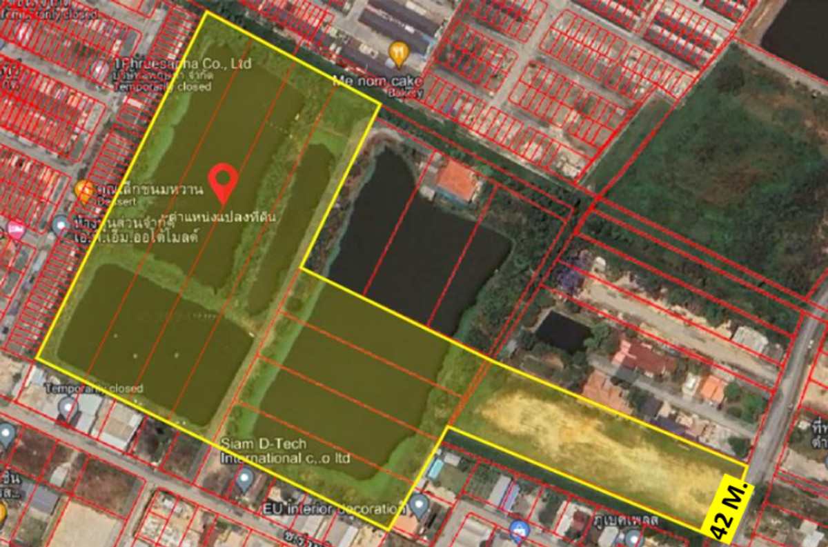 For SaleLandLadkrabang, Suwannaphum Airport : Bang Bo land, 24 rai, already filled, suitable for a factory, warehouse or housing development (can be sold separately)