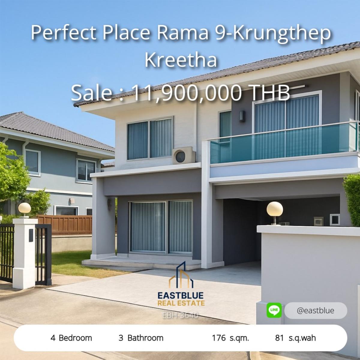 For SaleHousePattanakan, Srinakarin : Luxury 4 bedroom house, Perfect Place Village, Rama 9. 
Special promotion this November only. Best value in the zone!
