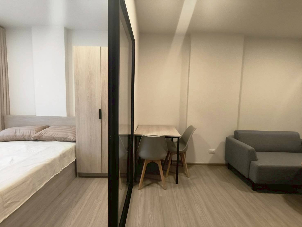 For RentCondoPattaya, Bangsaen, Chonburi : D Condo Sense Bangsaen, fully furnished 🧡 peaceful garden view, 2nd floor, for rent only 9,000฿/mo. 📱 062-9452428 | 💗 Line: @whitesand