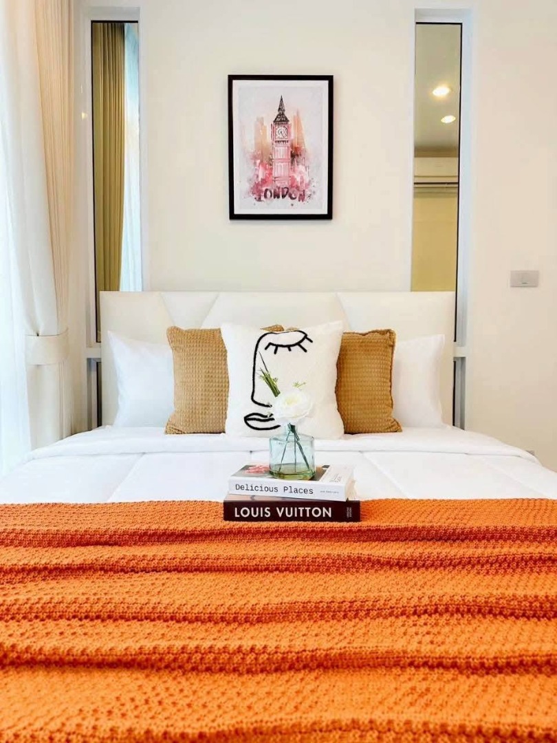 For RentCondoOnnut, Udomsuk : 🔥Urgent Rent🔥 The Sky Sukhumvit, fully furnished, ready to move in, near BTS Udomsuk