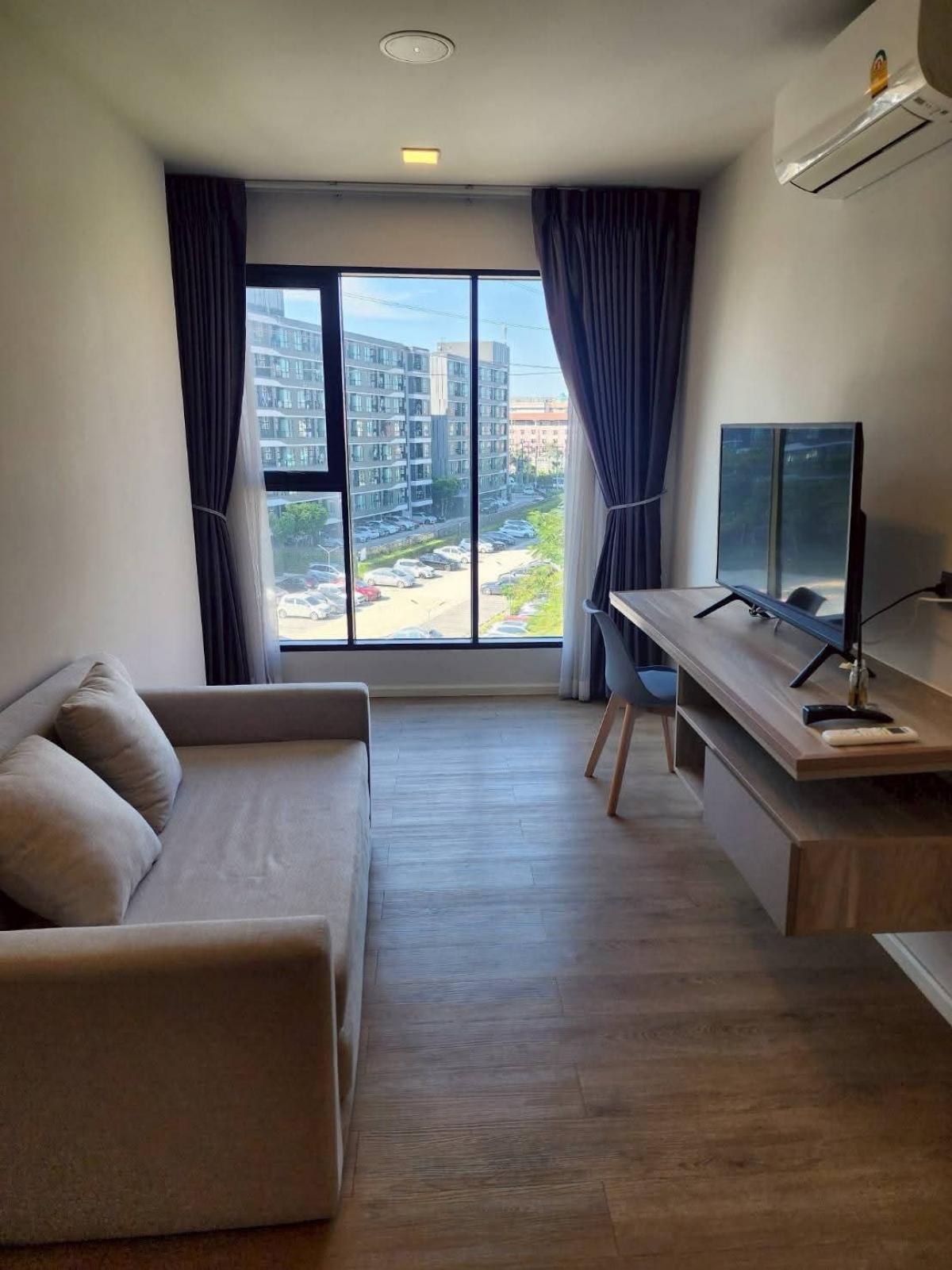 ให้เช่าคอนโดปทุมธานี รังสิต ธรรมศาสตร์ : 🚩ให้เช่า​ Kave​ TU​ ห้อง​ 35 ตรม.​ค่าเช่า​ 10,000​ บาท​ ห้องกว้างอยู่สบาย​ แปลนห้องพิเศษตอบโจทย์คนเช่า