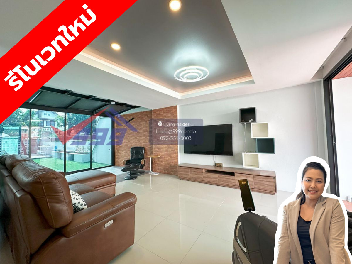 For RentHouseSeri Thai, Ramkhamhaeng Nida : House for Rent – 2-Storey Detached Home, 3 Bedrooms, Ramkhamhaeng Soi 60