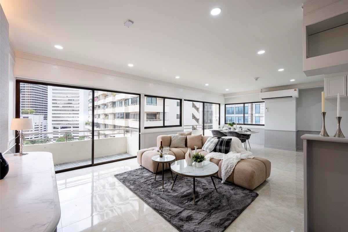 For SaleCondoSukhumvit, Asoke, Thonglor : ✨ 👍 Own a spacious unit in the heart of Sukhumvit for under 10 million baht — a rare and valuable opportunity! Newly renovated combine unit located in the prime Asoke–Nana area, perfect for both living and investment.