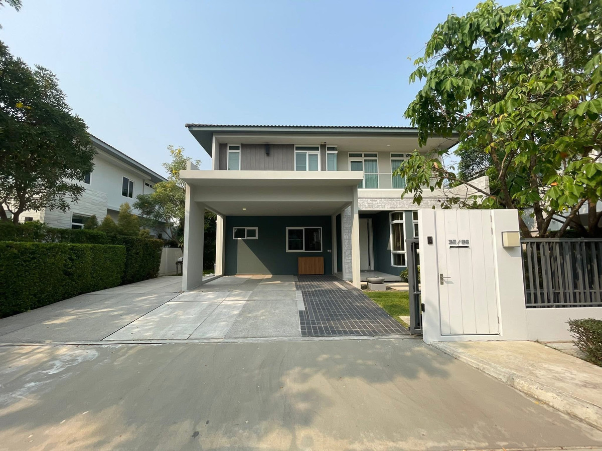 For RentHouseLadkrabang, Suwannaphum Airport : LB092 Mantana Bangna–Wongwaen (Ramkhamhaeng 2) — Brand New Single House for Rent