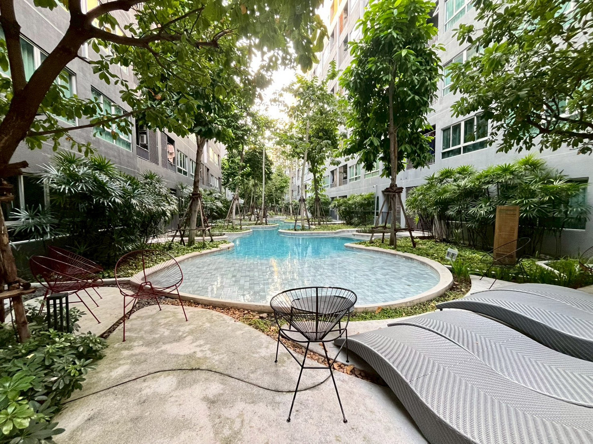 For RentCondoKasetsart, Ratchayothin : For rent Elio Del Moss 1Bed Plus (2BED) Pool View near BTS Sena-Nikhom shuttle bus service**LINE ID : @751paggb / TEL: 0863649888