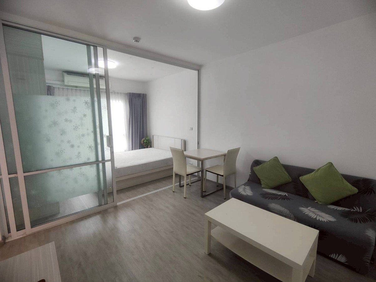 ให้เช่าคอนโดปิ่นเกล้า จรัญสนิทวงศ์ : ว่าง 1 มี.ค. 2569 Unio จรัญ3 (1นอน) ตึก F ชั้น 5 กั้นห้อง มีประตูครัว มีเฟอร์ ใกล้ MRT ท่าพระ