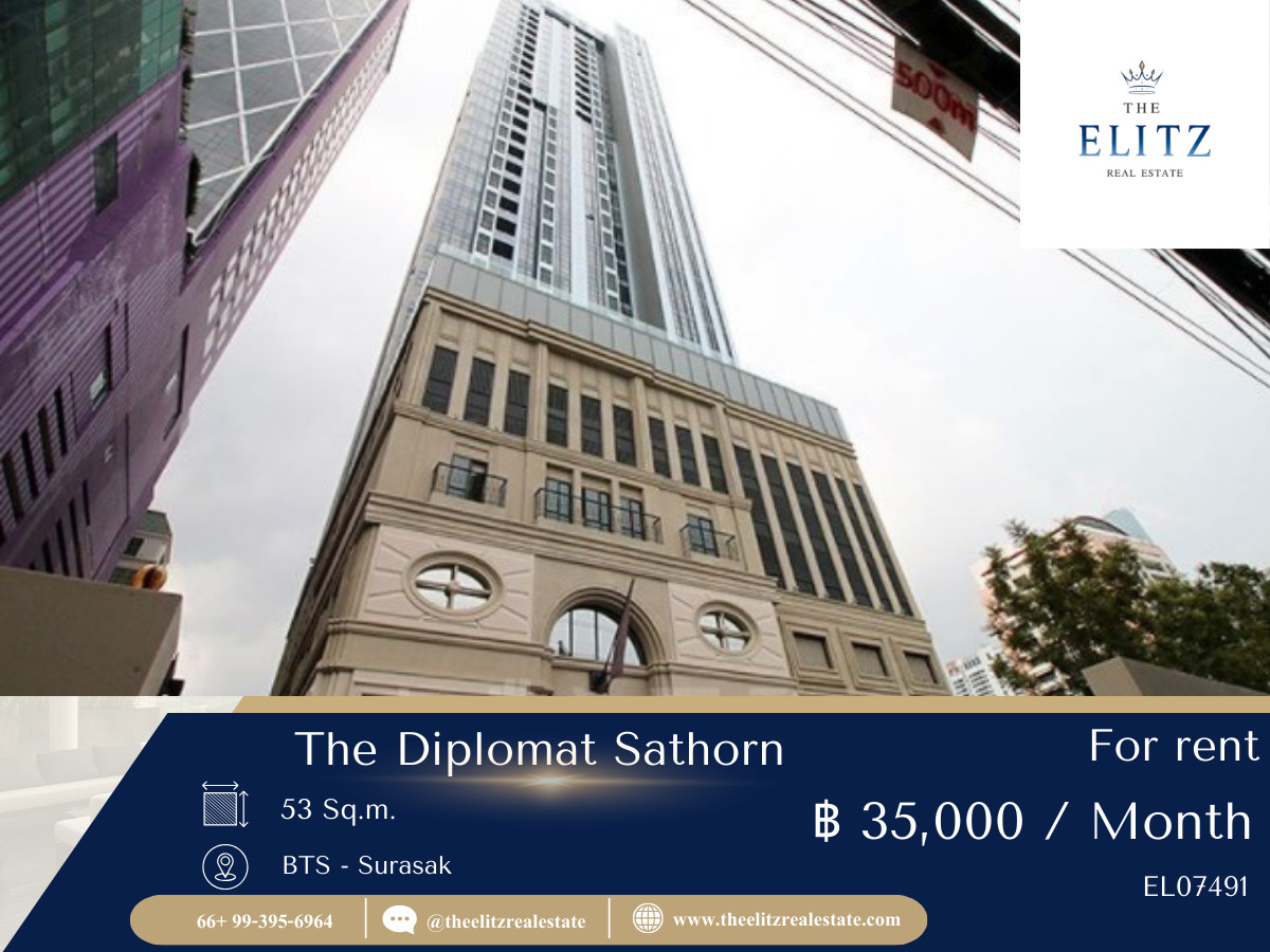 ให้เช่าคอนโดสาทร นราธิวาส : ✨ นิยามใหม่ของความคลาสสิกที่หรูหรา The Diplomat Sathorn ห้องสวย ดีไซน์โดดเด่น 🎉