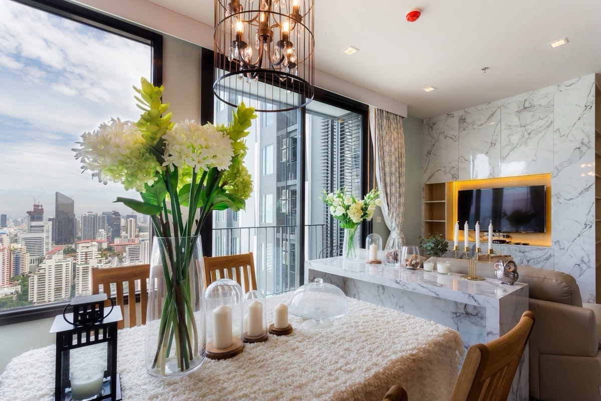 คอนโดสุขุมวิท อโศก ทองหล่อ : For Rent/Sale ▲ Edge Sukhumvit 23  ▲ |  2 Bedrooms  2 Bathrooms | 62.92 sq.m. | Floor 30+