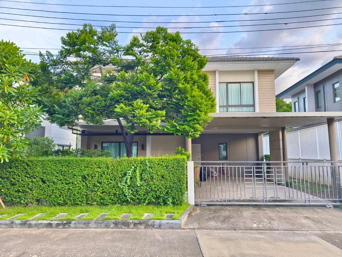 For RentHouseNawamin, Ramindra : Single house for rent, The City Ramintra, all new furniture, near Fashion Island.