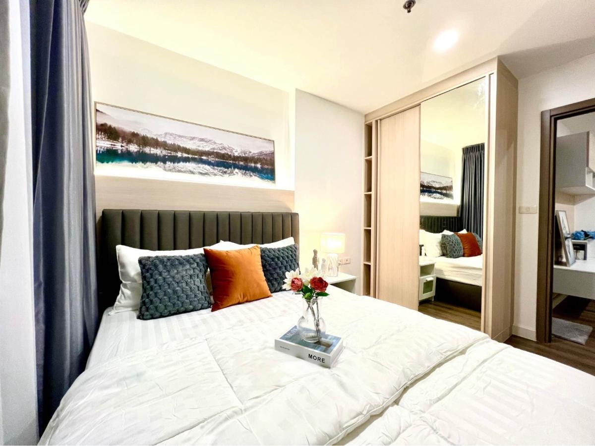 For SaleCondoOnnut, Udomsuk : Rare Deal! The Base Sukhumvit 77 with beautiful pool and river-curve view ✅ For sale with tenant | 3.29 MB | High Yield* Ready to move in | Near Habito 📞 092-690-5445