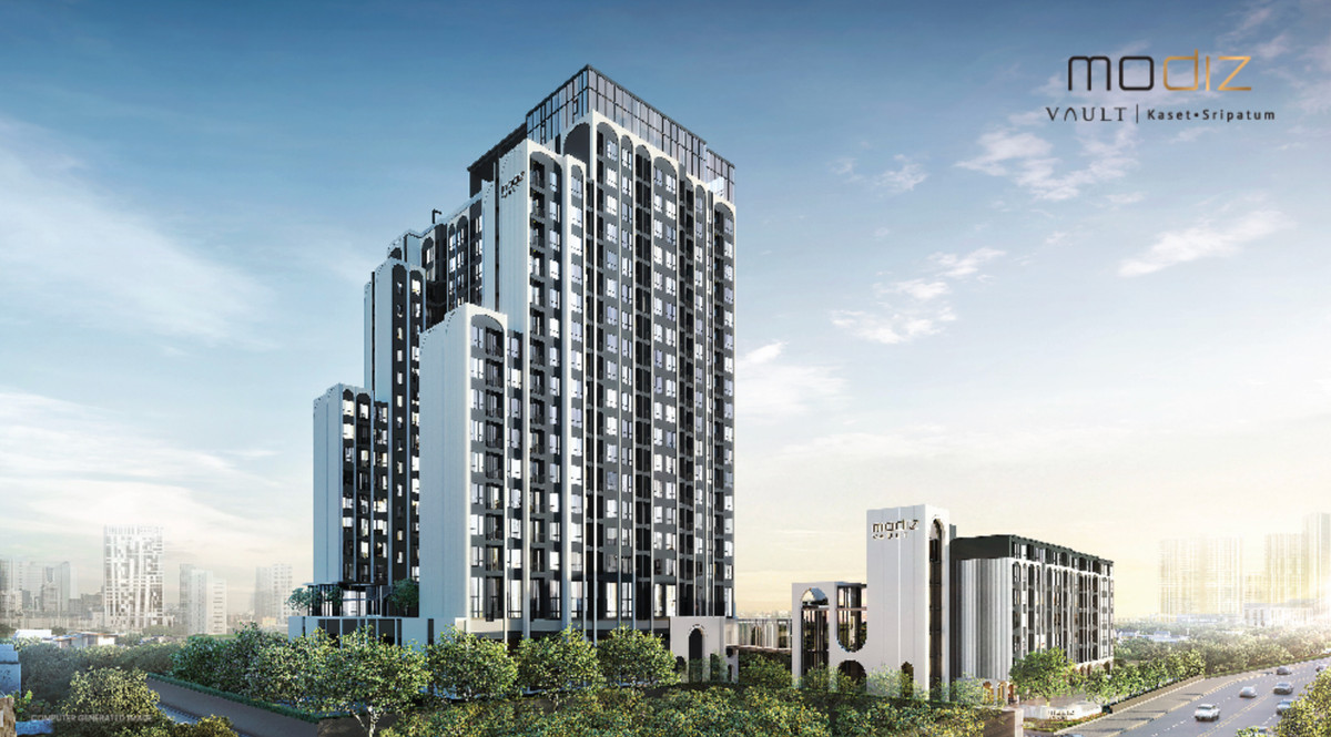 Sale DownCondoKasetsart, Ratchayothin : [ Owner Post ] Down payment sale 🌟 Condo Modiz Vault Kaset–Sripatum (Modiz Vault Kaset–Sripatum) next to the Kasetsart University fence, near Sripatum University, full central area. There is a shuttle from the project to BTS. Fully furnished to meet every