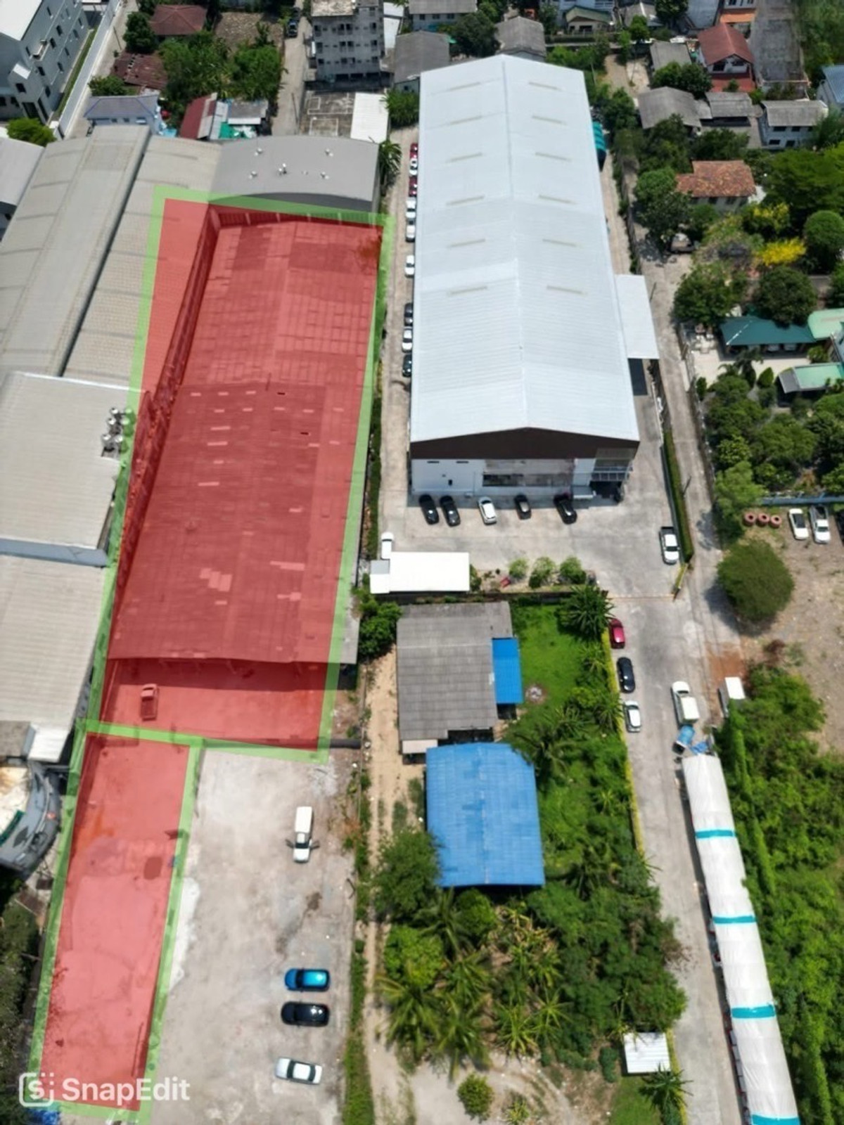 For RentLandNonthaburi, Bang Yai, Bangbuathong : 📢👇 Land for RentIncludes existing warehouse structures, which can be removed to convert into vacant land. Convenient access via multiple routes.