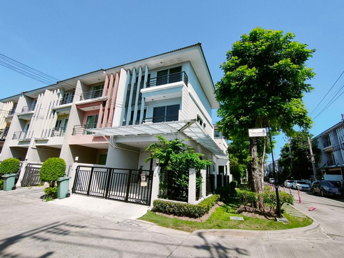 TownhomeRama 2, Bang Khun Thian : For sale and rent, 3-story townhome, Vista Park Rama 2, corner house, addition with furniture.