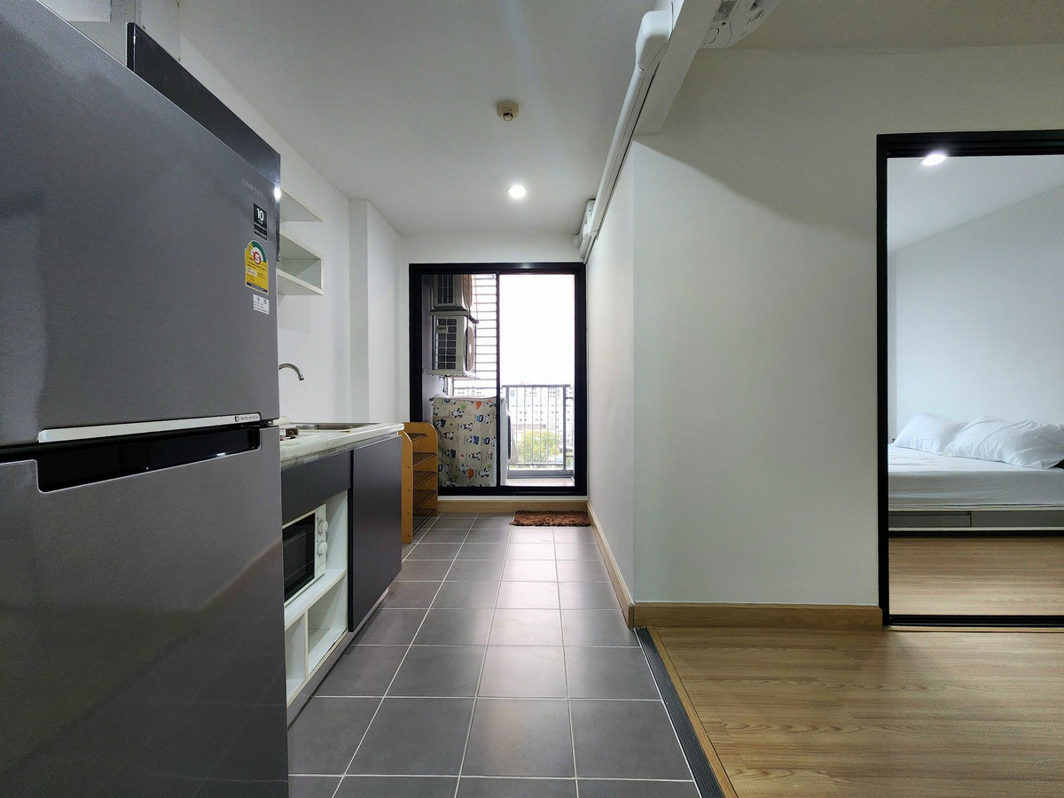 For RentCondoBangna, Bearing, Lasalle : **Room available. **Newly renovated room More attractive to live in. Kitchen zone, change the counter and electric stove. For rent, The Niche Mono Bangna, ready to live in!!