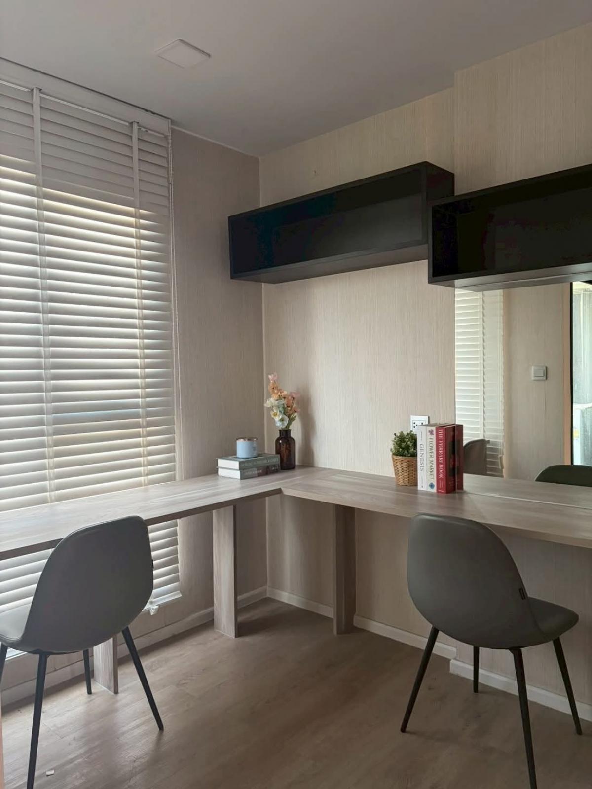 For RentCondoPathum Thani,Rangsit, Thammasat : 🚩For rent KaveTU, beautiful room, 8,500/month, room 25 sq m, Building A, 5th floor, built-in decoration, complete with coffee and tea.