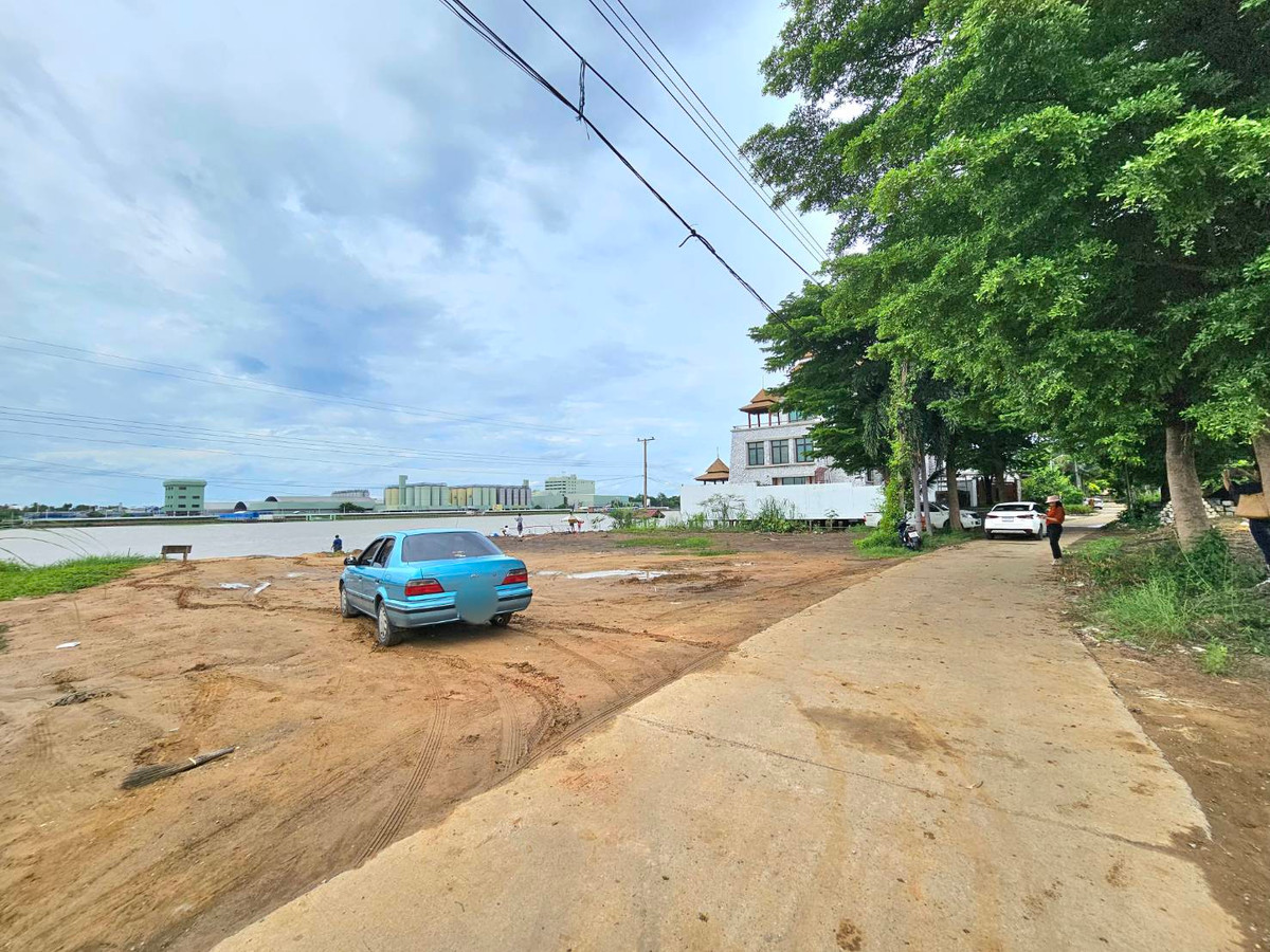 For RentLandChaengwatana, Muangthong : Land for rent next to the Chao Phraya River, 229.2 square wah, Bang Phut Subdistrict, Pak Kret District, Nonthaburi.