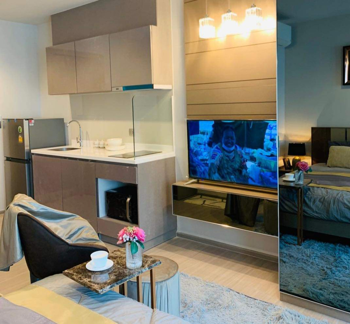 For RentCondoRama9, Petchburi, RCA : OMG2071  [ Life Asoke Rama 9 ]  Nice Studio unit - for RENT - Ready to move NOW 26-Nov-25