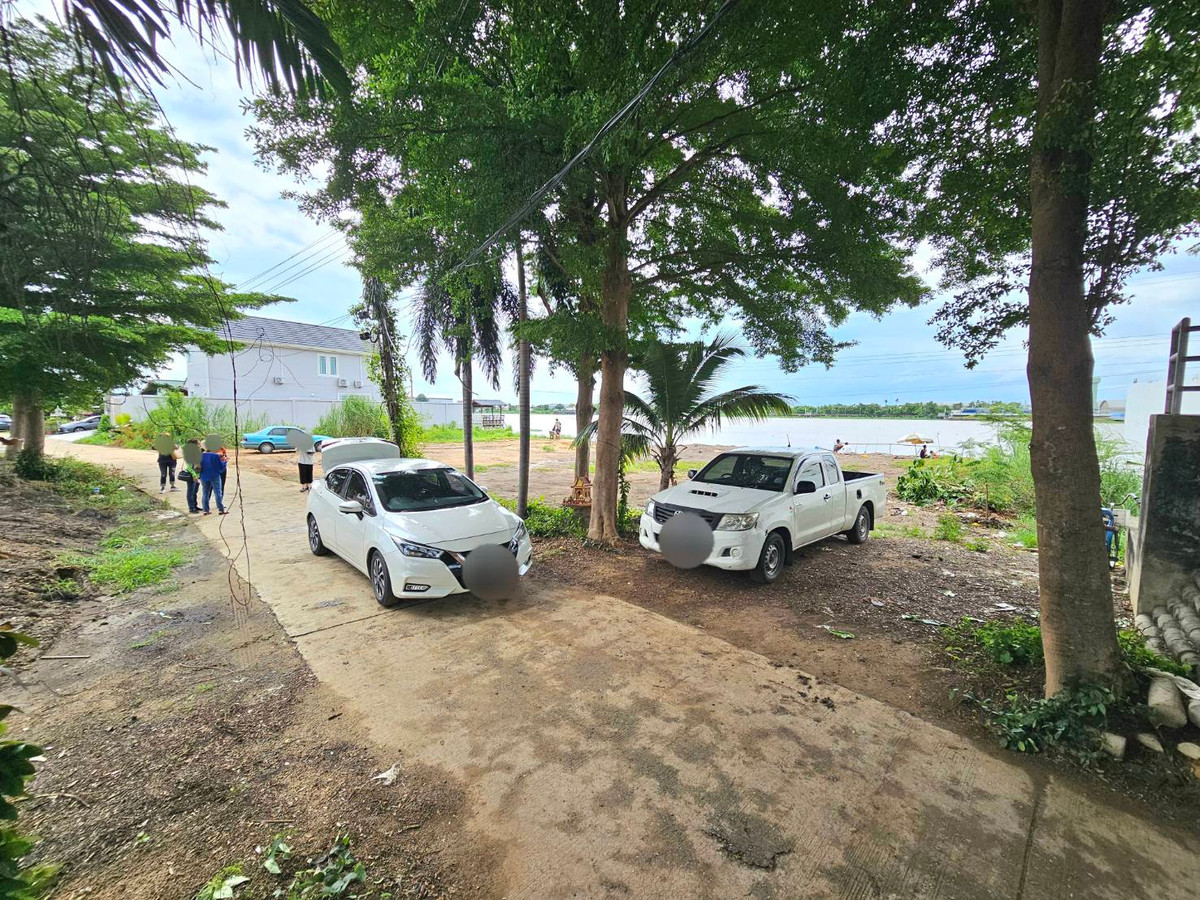 For RentLandChaengwatana, Muangthong : Land for rent next to the Chao Phraya River, 229.2 square wah, Bang Phut Subdistrict, Pak Kret District, Nonthaburi.