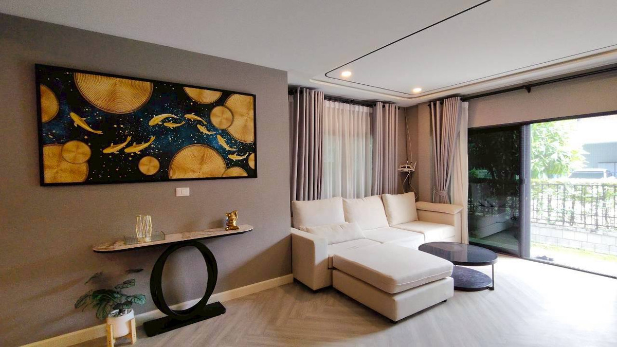 For RentHouseRathburana, Suksawat : 🏡✨ Luxury house for rent, CENTRO Rama 2 - Phutthabucha project, 2-story detached house • Fully Furnished • Ready to move in immediately, 4 bedrooms | 5 bathrooms | 3 parking spaces.