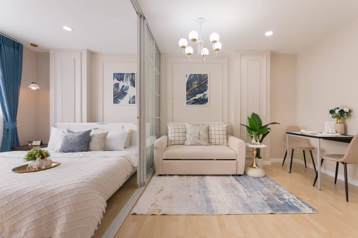 For SaleCondoNawamin, Ramindra : 💥SL-9526💥 Condo for sale, beautiful room, good price, dcondo Ram Intra 👉 Add Line @be.easy