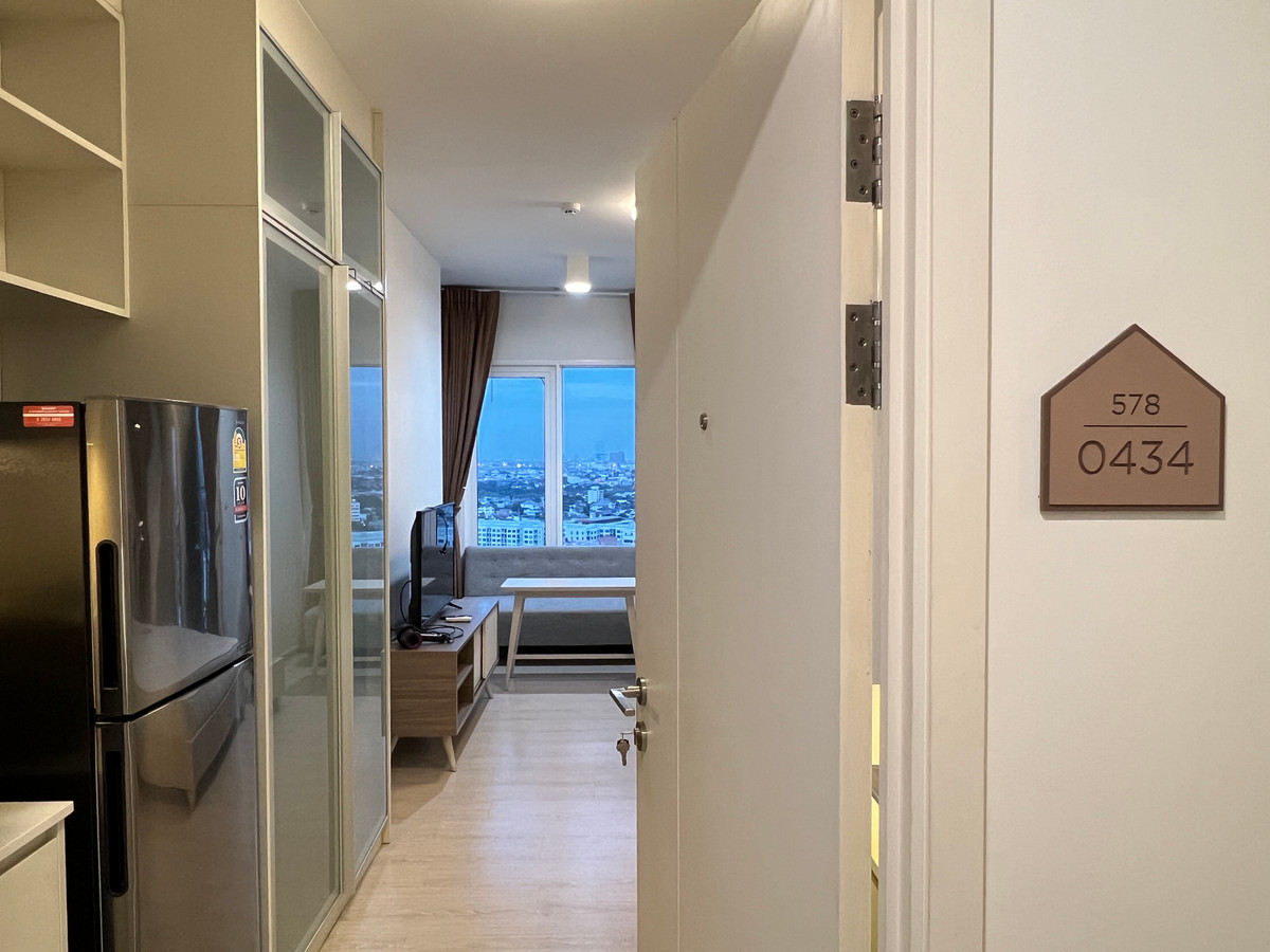 ให้เช่าคอนโดรัชดา ห้วยขวาง : Chapter one Eco Huaikwang - Studio  เช่าเพียง 11,000 ชั้น20ห้องมุม *ยังมีรอยความเสียหายแผ่นดินไหวเล็กน้อย พร้อมเข้าอยู่