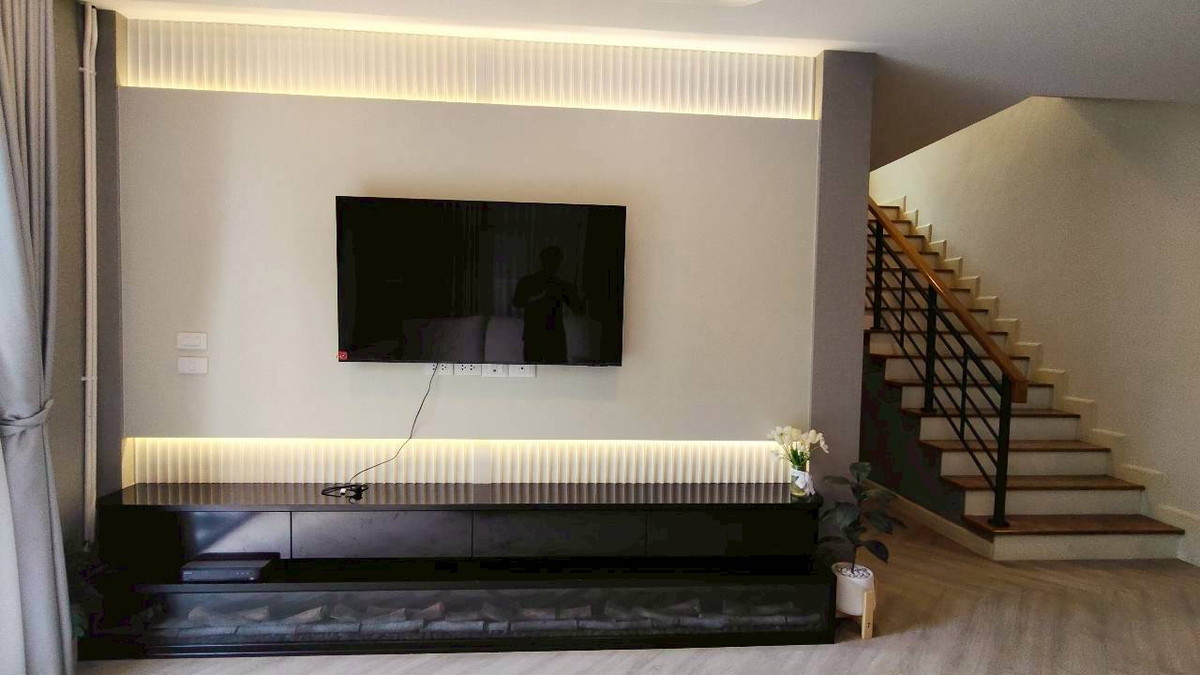 For RentHouseRathburana, Suksawat : 🏡✨ Luxury house for rent, CENTRO Rama 2 - Phutthabucha project, 2-story detached house • Fully Furnished • Ready to move in immediately, 4 bedrooms | 5 bathrooms | 3 parking spaces.