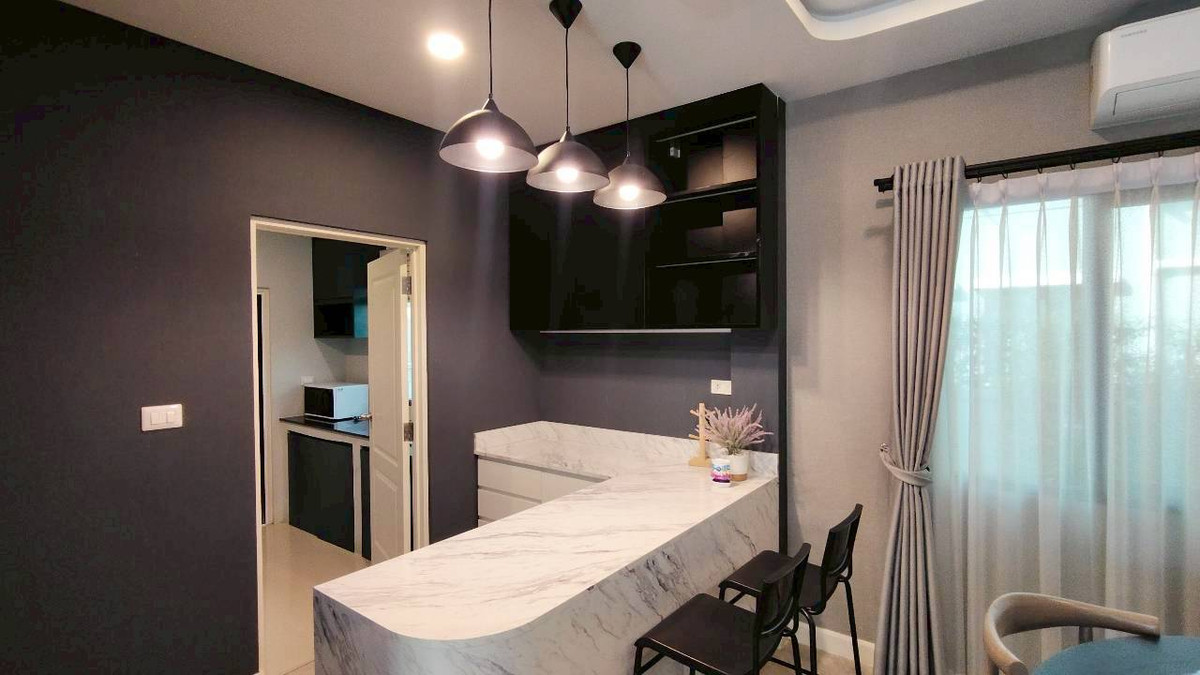 For RentHouseRathburana, Suksawat : 🏡✨ Luxury house for rent, CENTRO Rama 2 - Phutthabucha project, 2-story detached house • Fully Furnished • Ready to move in immediately, 4 bedrooms | 5 bathrooms | 3 parking spaces.