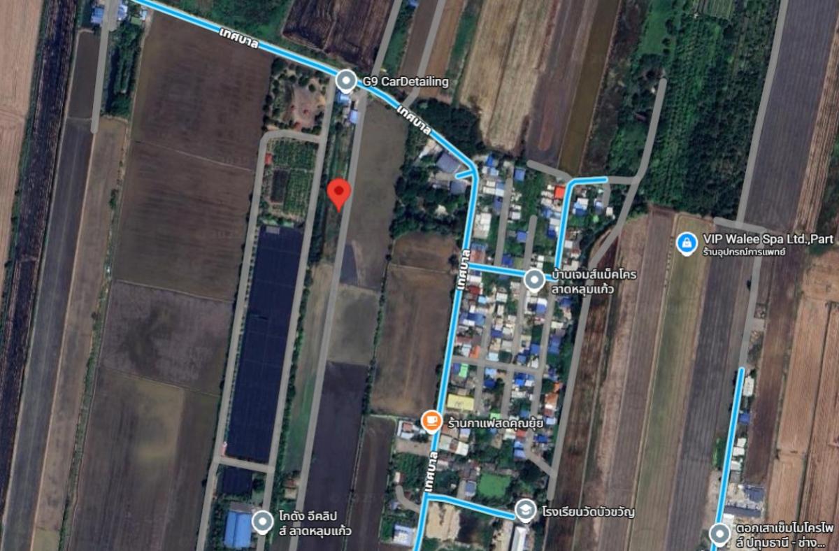 For SaleLandPathum Thani,Rangsit, Thammasat : For Sale One rai of vacant land in Lat Lum Kaeo District, Pathum Thani , CX-138001