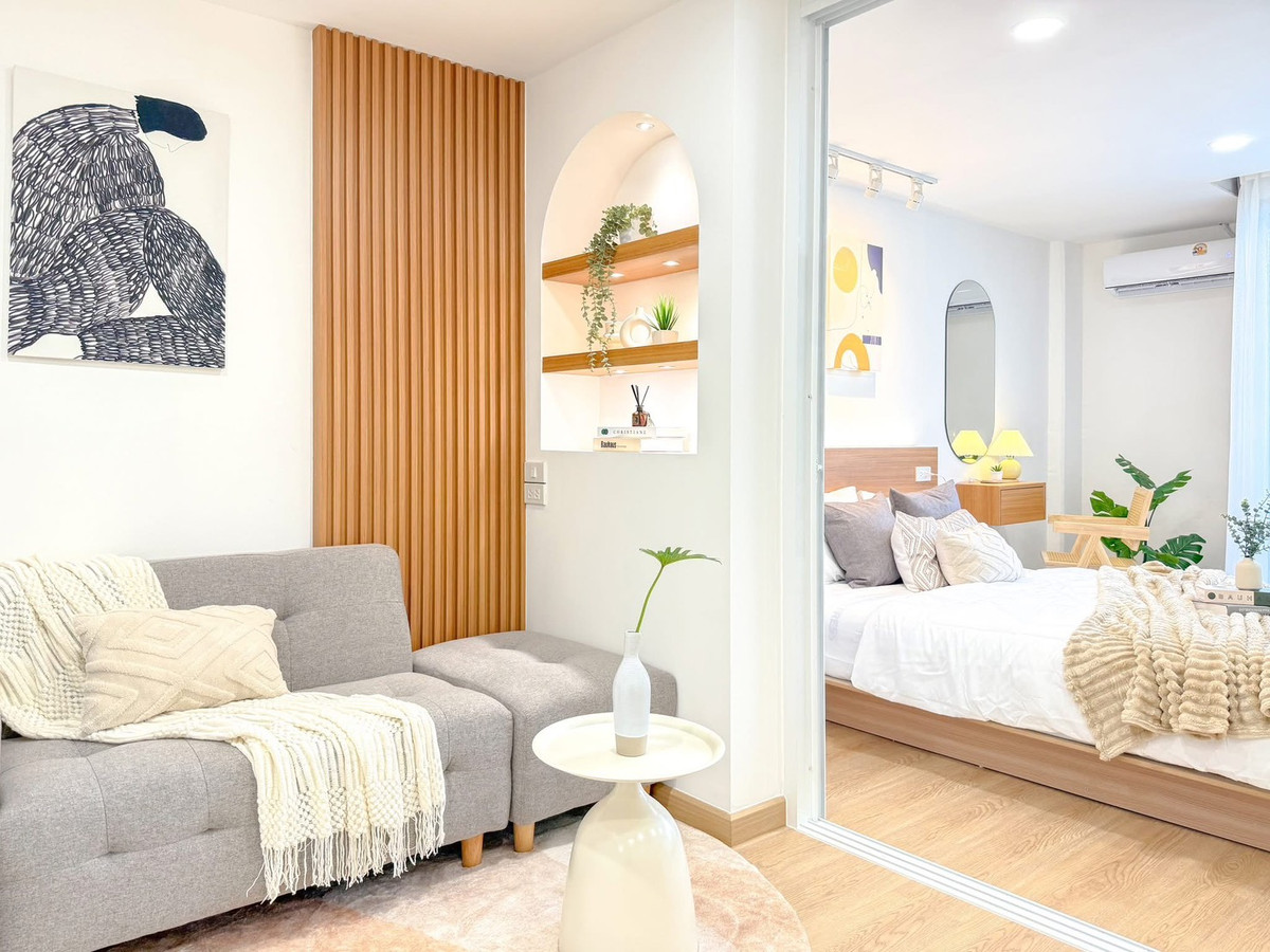 ขายคอนโดลาดพร้าว101 แฮปปี้แลนด์ : ขายด่วน 📍 City Villa 📍 ตกแต่งใหม่ทั้งห้อง เฟอร์นิเจอร์ครบ ใกล้ MRT ลาดพร้าว 101