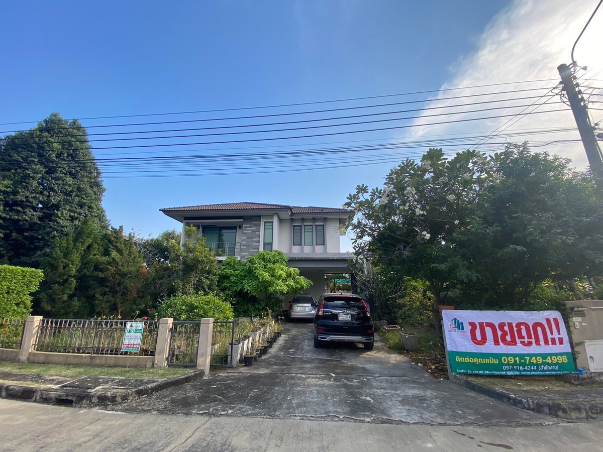 For SaleHouseNawamin, Ramindra : 88643 - For sale!! 2-story detached house. Habitia Panyaintra 2 Village, Khlong Sam Wa Tawan Tok, Khlong Sam Wa, Bangkok, spacious, shady, quiet.