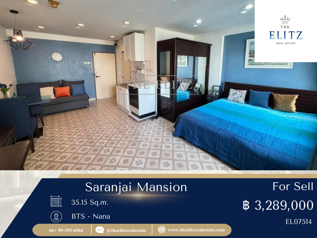 For SaleCondoSukhumvit, Asoke, Thonglor : ✨ Experience the openness in the heart of the city. Saranjai Mansion provides privacy. and a warm atmosphere 🎉