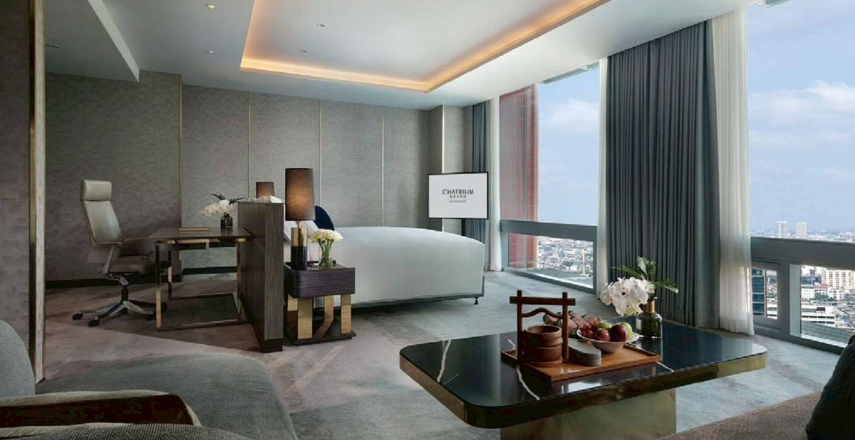 For RentCondoSiam Paragon ,Chulalongkorn,Samyan : LTH13607 – Condo for Rent | Chatrium Grand Bangkok | 321 sqm | 1 Bed 1 Bath | 450K/Month | Near BTS Siam | คอนโดให้เช่า ชาเทรียม แกรนด์ กรุงเทพฯ