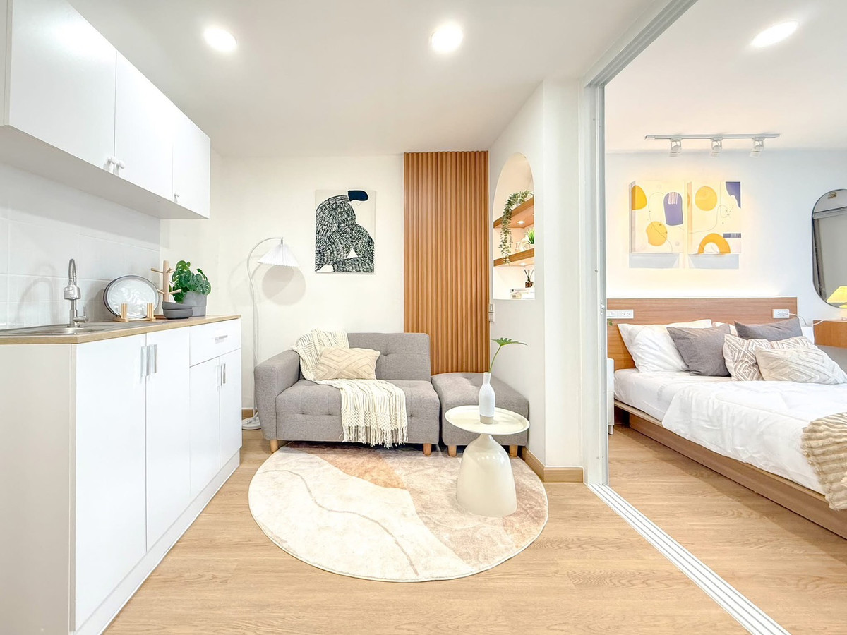 ขายคอนโดลาดพร้าว101 แฮปปี้แลนด์ : ขายด่วน 📍 City Villa 📍 ตกแต่งใหม่ทั้งห้อง เฟอร์นิเจอร์ครบ ใกล้ MRT ลาดพร้าว 101