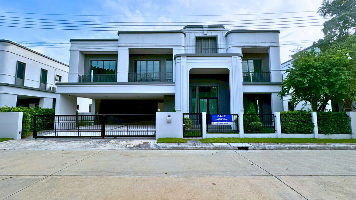 For SaleHouse : 🔥ขายบ้านเดี่ยว เศรษฐสิริ วงแหวน–จตุโชติ | แบบบ้านใหญ่ Rene’03 | ตรงข้ามสวน | ดีไซน์ Art Deco