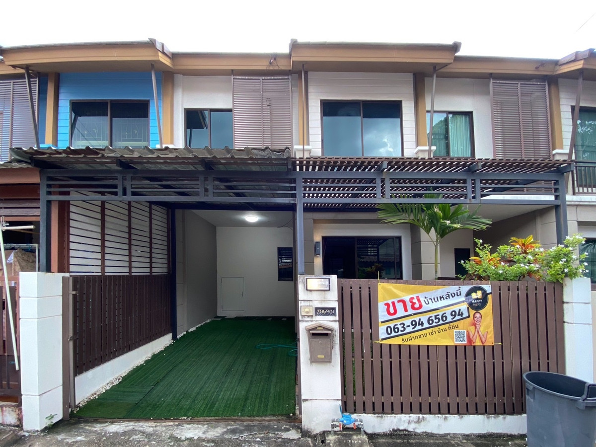 For RentTownhomePattanakan, Srinakarin : H077 For rent, 2-story townhouse, Pruksa Ville 57, Phatthanakan 38.