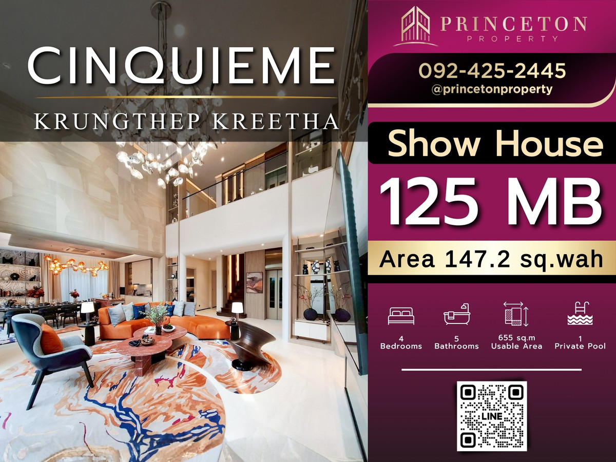 For SaleHousePattanakan, Srinakarin : CINQUIÈME Krungthep Kreetha — Modern Heritage Luxury Living 📞092-4252445