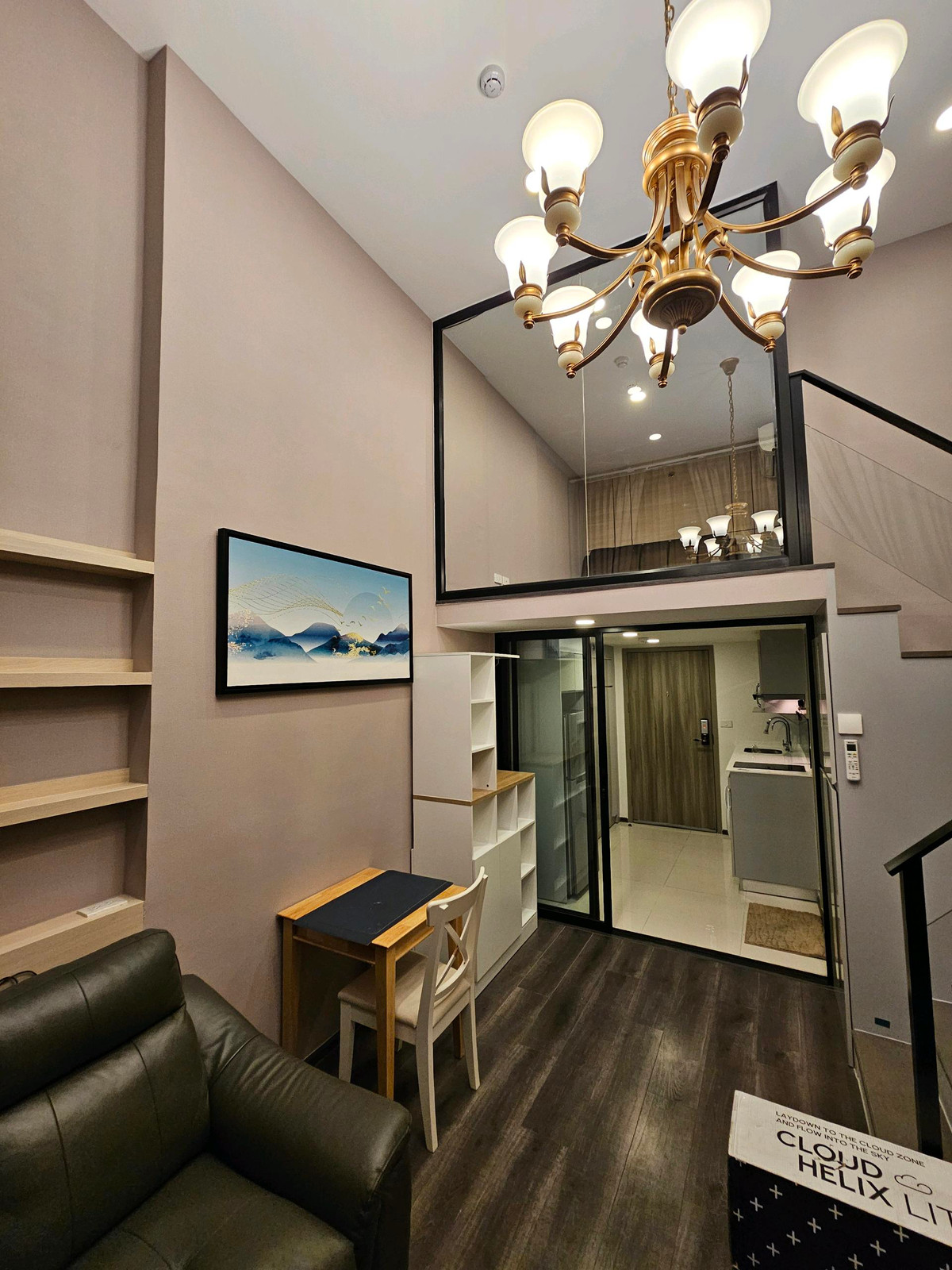 For RentCondoKasetsart, Ratchayothin : 📍For rent KnightBride Space Ratchayothin📍 1 bedroom Duplex 37 square meters, 22nd floor, complete electrical appliances.