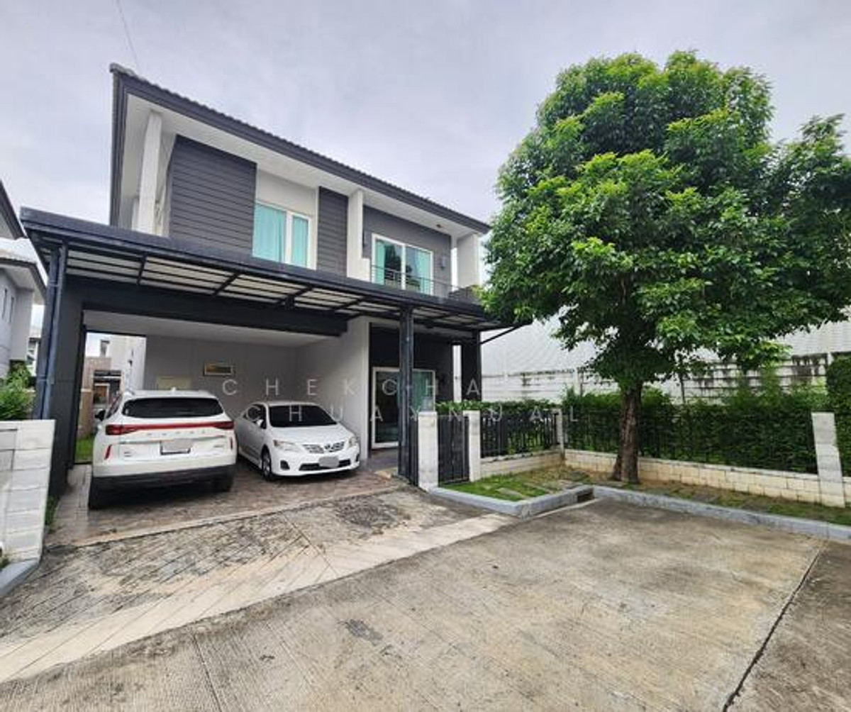 For SaleHouseNawamin, Ramindra : Single house, The City, Phahonyothin, Sai Mai, large house style, 4 bedrooms, 3 bathrooms, edge plot, very good condition. Never rented out. Urgent! Selling cheapest in the project!