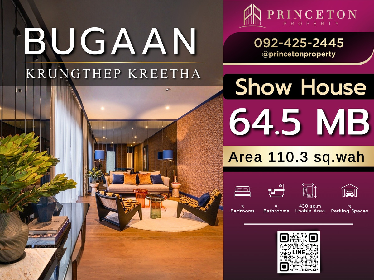 For SaleHousePattanakan, Srinakarin : Show House For Sale Bugaan Krungthrep Kreetha 📞092-4252445