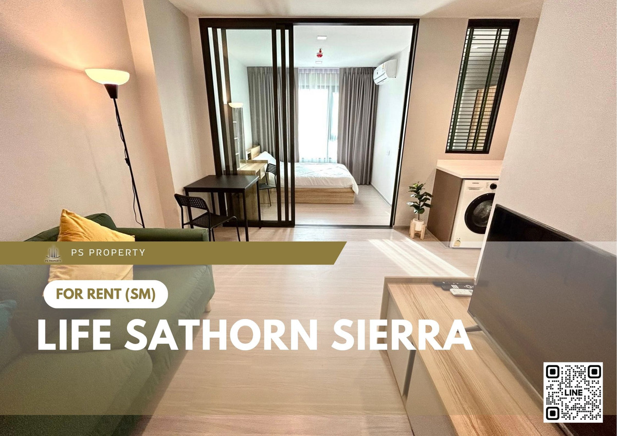 For RentCondoThaphra, Talat Phlu, Wutthakat : For rent 📍 Life Sathorn Sierra 📍 Fully furnished and equipped, near BTS Talat Phlu