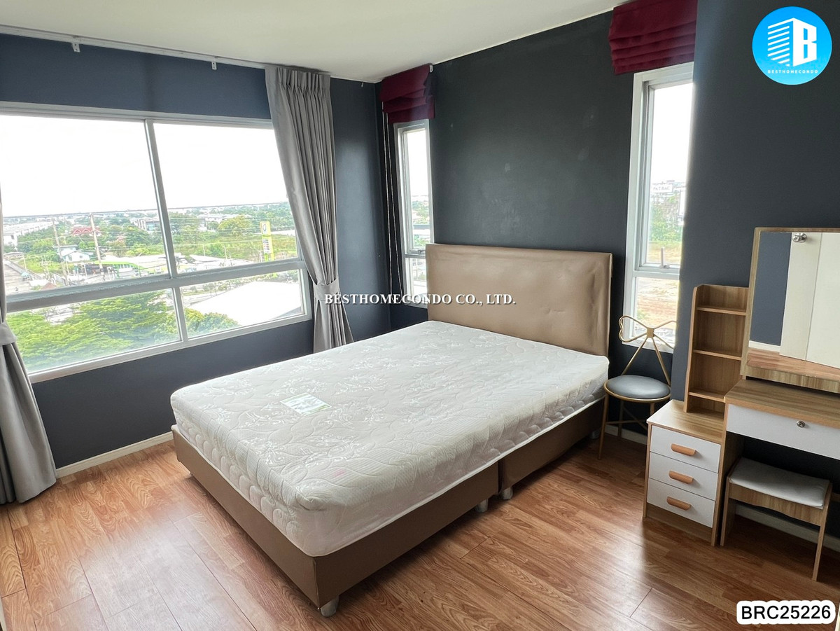 For RentCondoLadkrabang, Suwannaphum Airport : 🔥Empty room ready to move in🔥Corner room ✅ Condo for rent Lumpini Ville On Nut-Lat Krabang 2