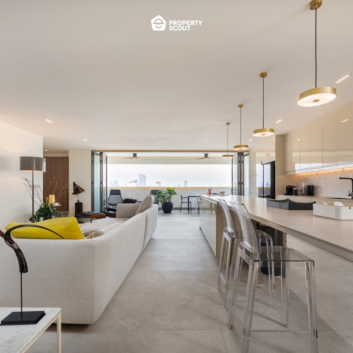 For SaleCondoSukhumvit, Asoke, Thonglor : 5 BED RENOVATED PENTHOUSE WITH CITY AND RIVER VIEWS BEHIND EMQUARTIER IN PHROM PHONG