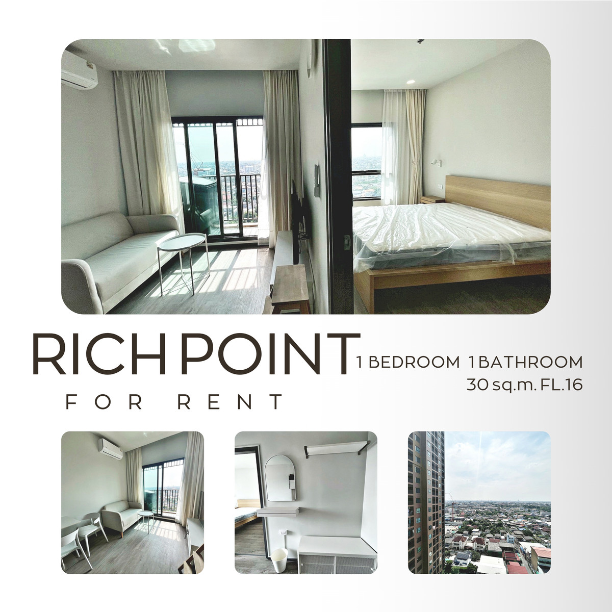 For RentCondoThaphra, Talat Phlu, Wutthakat :  💎 Rich Point @ BTS Wutthakat 📍 Near BTS Wutthakat