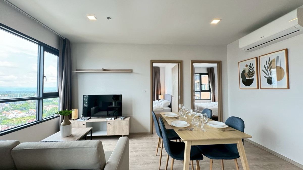 ให้เช่าคอนโดเชียงใหม่ : ✅ให้เช่า The base height condo chiang mai แบบ 2ห้องนอน ชั้น 21 