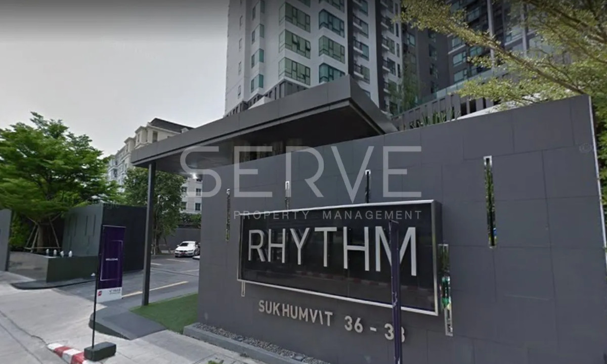 For RentCondoSukhumvit, Asoke, Thonglor : 🔥Hot Price 16K🔥 - Studio 24.13 sq.m. Good Location Shuttle bus to BTS Thong Lo 350 m. at Rhythm Sukhumvit 36 - 38 Condo  / For Rent