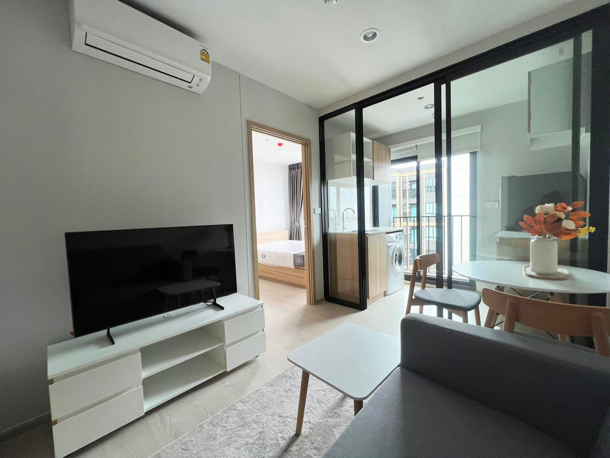 For RentCondoVipawadee, Don Mueang, Lak Si : Condo for rent: Nue Connex Condo Don Mueang (Nue Connex Condo Don Mueang) Tower E, 3rd floor, room 222/1002 (Unit E3A22), area 24.6 Sqm, room type 1Bed (1 bedroom, 1 bathroom), furniture, complete electrical appliances, ready to move in, rent 9,000 baht/m